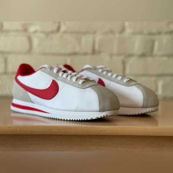 Nike ID Cortez 72’ Running Shoes FJ8890-905 White Red Retro Men Size 11.5 / 13W